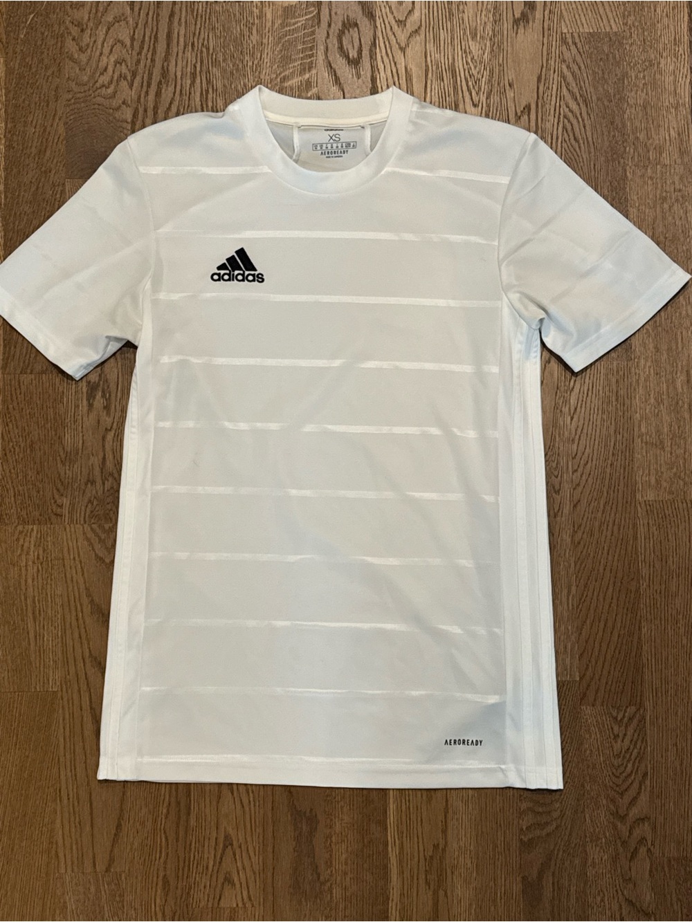 adidas White Short Sleeve Aeroready Training Jersey